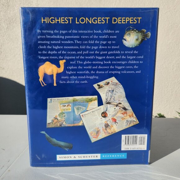Nature Earth Facts Trivia Hardcover Book Usborne Highest, Longest, Deepest - Picture 2 of 12